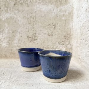 Vasos mini azules
